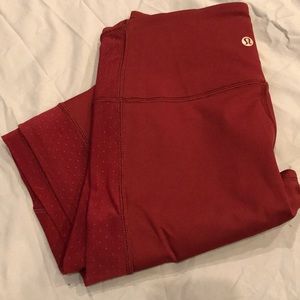 Lululemon burgundy leggings